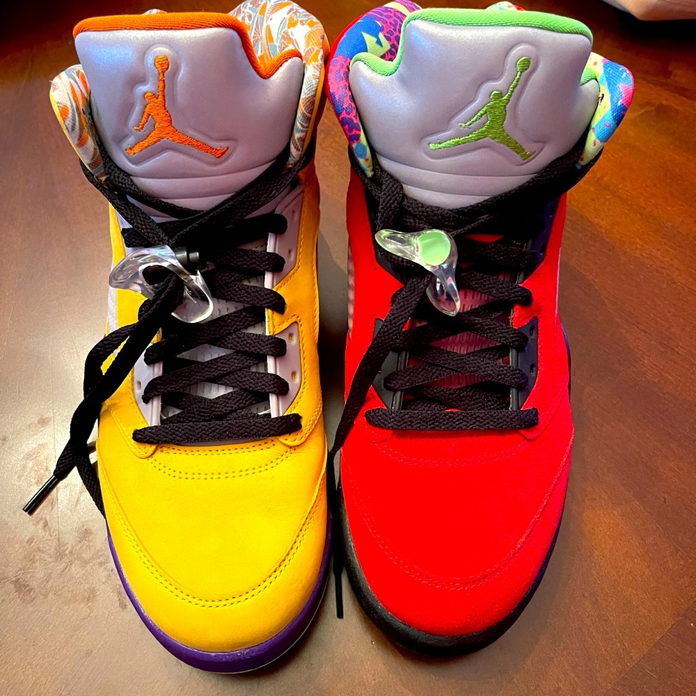 Jordan 5 Retro What The, Size 10 US 100% Authentic.